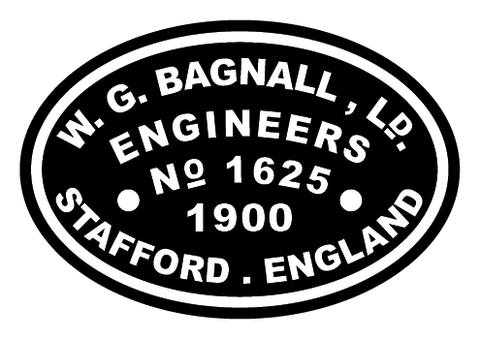 Bagnall works plates (early style)