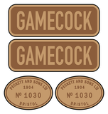 Peckett "Gamecock" loco set plates