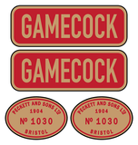 Peckett "Gamecock" loco set plates