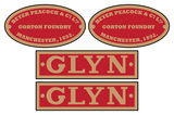 Glyn Valley Tramway Beyer-Peacock loco set plates