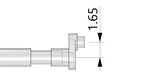 Mosskito 6.2mm dia Wheelset with extended axle and cranks