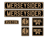 Talyllyn Railway 'Merseysider' loco set plates