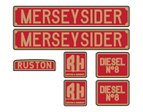 Talyllyn Railway 'Merseysider' loco set plates