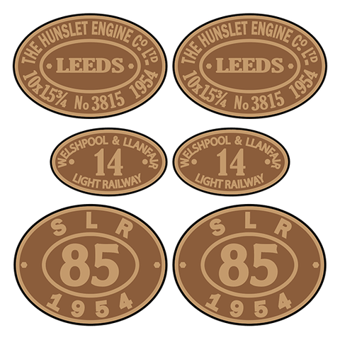 W&L No. 14 / SLR No. 85 loco set plates