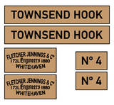 Fletcher Jennings 'Townsend Hook' loco set plates