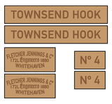 Fletcher Jennings 'Townsend Hook' loco set plates